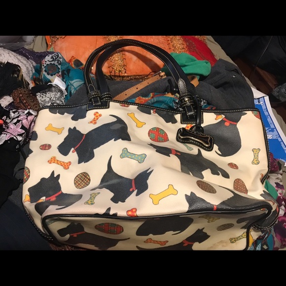 COPY - Dooney & Bourke preowned  Yorkie print - Picture 1 of 8